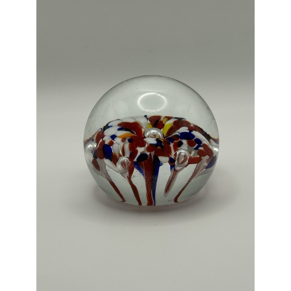 Bart Zimmerman Art Glass‎ Paperweight , multicolored 2004 B1